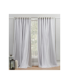 EXCLUSIVE HOME CURTAINS CATARINA LAYERED SOLID BLACKOUT AND SHEER GROMMET TOP CURTAIN PANEL PAIR, 52" X 84"