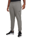 Nike Dry Cz6379 Pants Men's Gray Heather Fleece Dri-fit Taper Fitness Mcww131 In Charcoal Heather