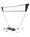 E-jet Sport Badminton Net Outdoor Game, Badminton Set, Rackets Shuttlecocks Combo No Tools Required, Portable In Green