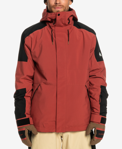 Quiksilver Men's Snow Radicalo Hooded Jacket In Marsala