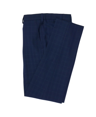 Lauren Ralph Lauren Kids' Big Boys Plaid Classic Suit Dress Pants In Dark Blue