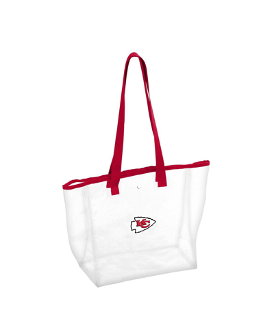 Logo Brands Women's Kansas City Chiefs Stadium Clear Tote In Red
