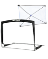 Net Playz Backyard Soccer Goal, Rebound Net For Backyard, Football Soccer Gifts For Kids Children Teens In Black
