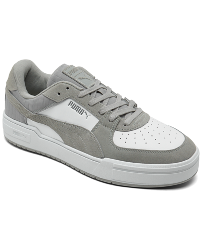 Puma Men's Ca Pro Quilt Casual Sneakers From Finish Line In Gray,white
