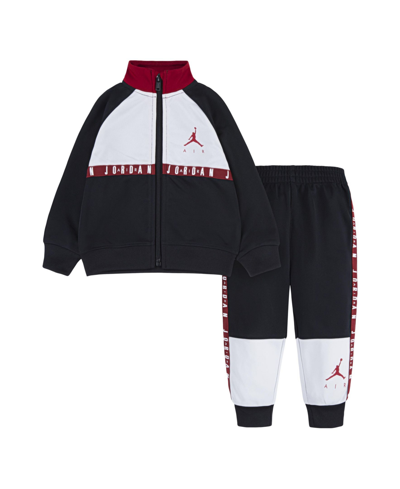 Jordan Baby Boys Jumpman Air Blocked Tricot Jacket And Jogger Pants, 2 Piece Set In Black