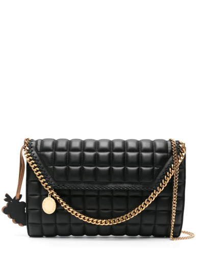 Stella Mccartney Falabella Quilted Shoulder Bag In Black