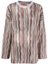 Missoni Lurex-detail Drop-shoulder Jumper In Multicolour