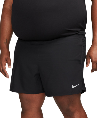 Nike Men's Challenger Dri-fit Brief-lined 7" Running Shorts In Black