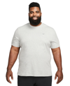 Nike Men's Primary Dri-fit Short-sleeve Versatile Top In Dark Grey Heather