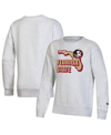 Champion Big Boys  Heather Gray Florida State Seminoles Reverse Weave Pullover Sweatshirt In Heather Gray