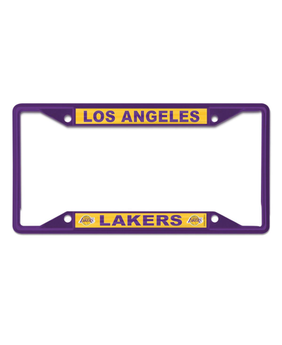 Wincraft Los Angeles Lakers Chrome Color License Plate Frame In Purple