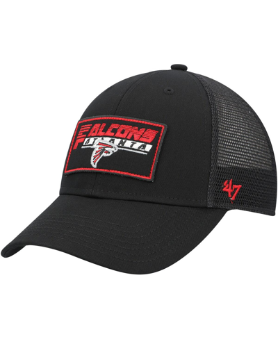 47 Brand Kids' Big Boys And Girls ' Black Atlanta Falcons Levee Mvp Trucker Adjustable Hat