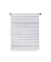 Cassadecor Urbane Stripe Cotton Wash Towel, 13" X 13" In Gray,white