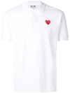 COMME DES GARÇONS PLAY POLO SHIRT WITH EMBROIDERY