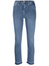 Frame Le High Straight Released In Blue