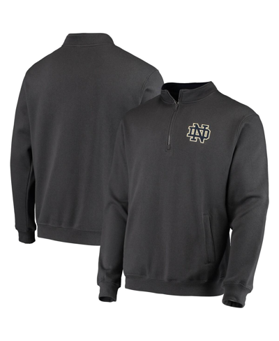 Colosseum Men's  Notre Dame Fighting Irish Tortugas Logo Quarter-zip Jacket In Charcoal