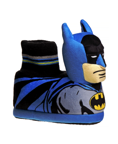 Warner Brothers Kids' Little Boys Batman Dual Sizes House Slippers In Black,blue