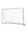 Net Playz Backyard Soccer Goal, Metal Soccer Goal, 6' X 4' In Silver