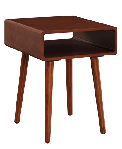 Convenience Concepts 18.75" Medium-density Fiberboard Napa End Table With Shelf In Mahogany