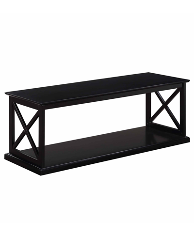 Convenience Concepts 47" Medium-density Fiberboard Coventry Coffee Table With Shelf In Black