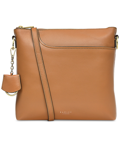 Radley London Women's Pockets 2.0 Medium Leather Ziptop Crossbody Bag In Butterscotch