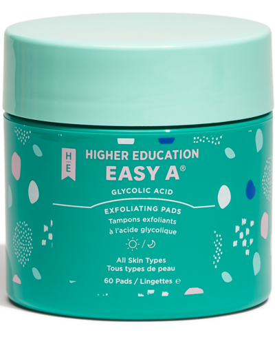 Higher Education Skincare Easy A Glycolic Acid, 60 Pads In No Color