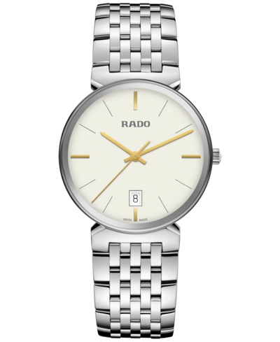 Rado Swiss Florence Stainless Steel Bracelet Watch 38mm In Silver