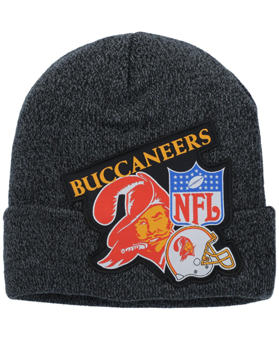 Mitchell & Ness Kids' Big Boys And Girls  Black Tampa Bay Buccaneers Xl Logo Cuffed Knit Hat