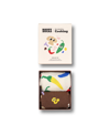 Happy Socks X Nyt Cooking Hothead & Funguy Socks Gift Set In Beige