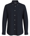 Tommy Hilfiger Men's Custom Fit New England Solid Oxford Shirt In Desert Sky