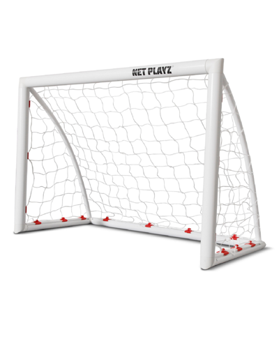 Net Playz Kids' Backyard Soccer Goal, Soccer Net, High-strength, Fast Set-up Weather-resistant, 4' X 3' In White