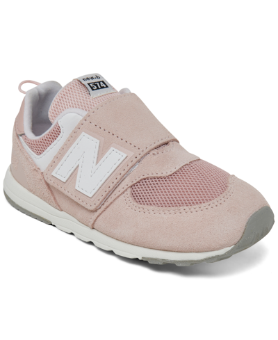 New Balance Babies' Toddler Girls 574 Stay-put Closure Casual Sneakers From Finish Line In Quartz Pink