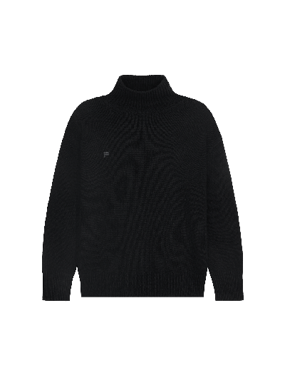 Pangaia Men's Recycled Cashmere Turtleneck Jumper — Black