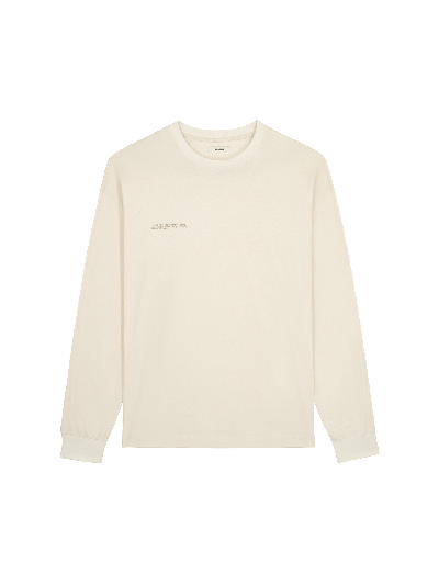 Pangaia Dna Long Sleeve T-shirt In Undyed