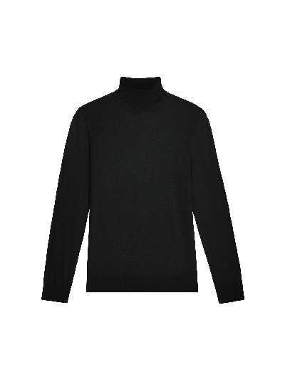 Pangaia Women's Regenerative Merino Wool Turtleneck Jumper In Black