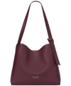 Kate Spade Knott Pebbled Leather Large Shoulder Bag In Deep Cherry