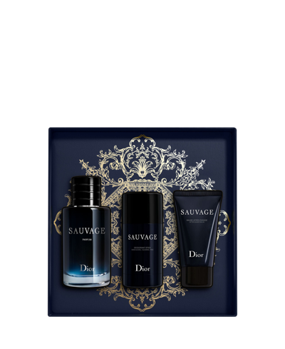 Dior Men's 3-pc. Sauvage Parfum Gift Set In No Color