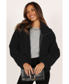 PETAL AND PUP WOMENS LUCIA ZIP FRONT TEDDY JACKET