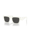 Prada Square Frame Sunglasses Sunglasses In White