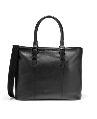 Cole Haan Men's Leather Triboro Tote Bag In Black