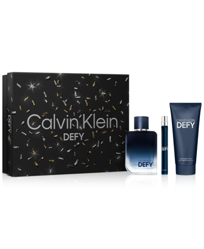 Calvin Klein Men's 3-pc. Defy Eau De Parfum Gift Set, Created For Macy's In No Color