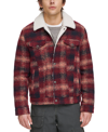 LEVI'S MEN'S PLAID FLEECE-LINED TRUCKER JACKET