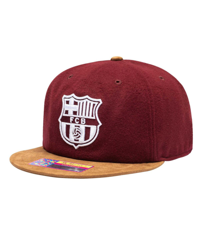 Fan Ink Men's Burgundy Barcelona Lafayette Snapback Hat