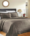 Superior Geometric Fret Textured Jacquard Matelasse All-season 3-piece Bedspread Set, Queen In Charcoal