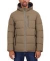 NAUTICA MEN'S QUILTED HOODED PUFFER JACKET