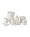 Cassadecor Mare Bath Accessory Collection In White With Black Trim