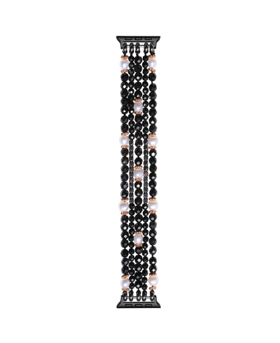 Posh Tech Demi Beaded Band For Apple Watch 40,41,42mm In Black