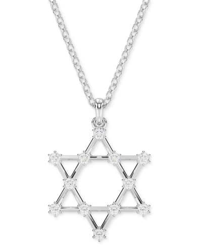 Swarovski Silver-tone Insigne Crystal Pendant Necklace, 15-3/4" + 3" Extender