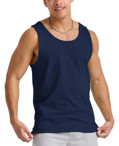 Alternative Apparel Men's Hanes Originals Tri-blend Crewneck Tank Top In Navy