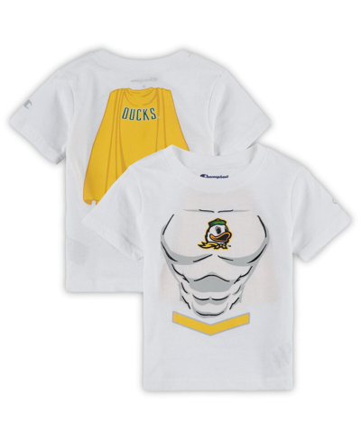 Champion Babies' Toddler Boys And Girls  White Oregon Ducks Super Hero T-shirt